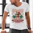 Boston Terrier My Christmas Spirit Dog Santa Claus X-Mas Men's V-Neck T-Shirt, Boston Terrier Christmas Shirts, gift for family, gift for coworker