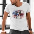 Boston Terrier Dad American Flag 4th Of July Dog Fathers Day Men's V-Neck T-Shirt, Boston Terrier Dad Shirts, American Boston Terrier Shirts, Boston Terrier 4th Of July Shirts, gift for family, gift for coworker