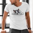 Boston Terrier Dog Official Sleeping Men Women Girls Kids Men's V-Neck T-Shirt, gift for family, gift for coworker