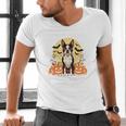 Boston Terrier Halloween Dog Lover Pumpkin Costume Men's V-Neck T-Shirt, Boston Terrier Halloween Shirts, gift for family, gift for coworker