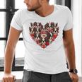Boston Terrier Heart Valentine Boston Terrier Men's V-Neck T-Shirt, gift for family, gift for coworker