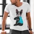 Boston Terrier I Love Mom Apparel Men's V-Neck T-Shirt, Boston Terrier Mom Shirts, gift for family, gift for coworker