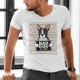 Boston Terrier Mug Shot Guilty Dog Men's V-Neck T-Shirt, gift for family, gift for coworker