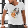 Boston Terrier Pumpkin Jack O Lantern Halloween Men's V-Neck T-Shirt, Boston Terrier Halloween Shirts, gift for family, gift for coworker