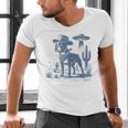 Boston Terrier UFO Cowboy Dog Dog Mom Dog Dad Alien Dog Men's V-Neck T-Shirt, Boston Terrier Dad Shirts, Boston Terrier Mom Shirts, gift for family, gift for coworker