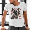 Boston Terrier Is My Valentine Cute Pet Dog Owner Valentine Men's V-Neck T-Shirt, gift for family, gift for coworker