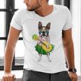 Hawaiian Boston Terrier Dog Pineapple Ukulele Summer For Men Women Girls Kids Men's V-Neck T-Shirt, gift for family, gift for coworker
