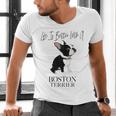 Life Is Better With A Boston Terrier Dog For Lover Men's V-Neck T-Shirt, gift for family, gift for coworker