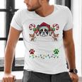 Most Likely Decorate Her Boston Terrier Dog Ugly Christmas Men's V-Neck T-Shirt, Boston Terrier Christmas Shirts, gift for family, gift for coworker