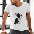 Love NOPE Boston Terrier Dog Lover Men's V-Neck T-Shirt, gift for family, gift for coworker