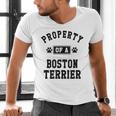 Property Of Boston Terrier Boston Terrier Shirt Men's V-Neck T-Shirt, gift for family, gift for coworker