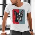 Retro Boston Terrier Dog Lover Bostie Mom Dad Dog Owner Men's V-Neck T-Shirt, Boston Terrier Dad Shirts, Boston Terrier Mom Shirts, gift for family, gift for coworker
