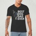 Best Dog Dad Ever Boston Terrier Dog Lover For Dad Men Women Girls Kids Men's V-Neck T-Shirt, novelty gifts, funny gifts