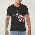 Boston Terrier Bostie Dog Kids Women Girls Men's V-Neck T-Shirt, novelty gifts, funny gifts