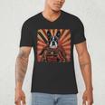 Boston Terrier Dog Japanese Art Samurai Ukiyo-e Men's V-Neck T-Shirt, novelty gifts, funny gifts
