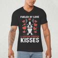 Boston Terrier Dog Men's V-Neck T-Shirt, novelty gifts, funny gifts