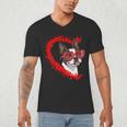 Boston Terrier Dog Mom Dad Valentine’s Day Pet Lover For Men Women Kids Men's V-Neck T-Shirt, novelty gifts, funny gifts