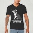 Boston Terrier Dog Owner Grandma Men's V-Neck T-Shirt, novelty gifts, funny gifts
