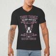 Boston Terrier Don't Mess With American Gentleman Dog Lover Men's V-Neck T-Shirt, novelty gifts, funny gifts