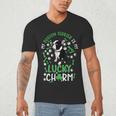 My Boston Terrier Is My Lucky Charm Paw Dog St Patrick's Day Men's V-Neck T-Shirt, novelty gifts, funny gifts