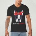 Boston Terrier Mom Bostie Women Girls Men's V-Neck T-Shirt, novelty gifts, funny gifts