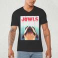 Boston Terriers Jowls Dog Mom Dog Dad Men's V-Neck T-Shirt, novelty gifts, funny gifts