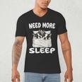 Cute Boston Terrier Need More Sleep Pajamas Nightgown Men's V-Neck T-Shirt, novelty gifts, funny gifts