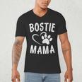 Fun Bostie Mama Dog Lover Apparel Boston Terrier Mom Men's V-Neck T-Shirt, novelty gifts, funny gifts
