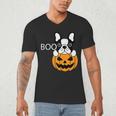 The Halloween Boston Terrier Men's V-Neck T-Shirt, novelty gifts, funny gifts
