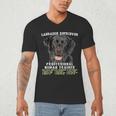Labrador Retriever Lab Professional Human Trainer Men's V-Neck T-Shirt, novelty gifts, funny gifts