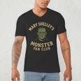 Mary Shelley's Monster Fan Club Gothic Horror Parody Men's V-Neck T-Shirt, novelty gifts, funny gifts
