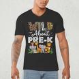Pre-k Teacher Kids Back To School Wild About Pre-k Men&#x27;s V-Neck T-Shirt, novelty gifts, funny gifts