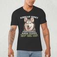 Siberian Husky Professional Human Trainer Men's V-Neck T-Shirt, novelty gifts, funny gifts