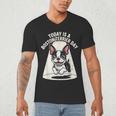 Today Is A Boston Terrier Day Cute Dog Lover Cartoon Men's V-Neck T-Shirt, novelty gifts, funny gifts