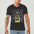 Vintage Boston Terrier Dog Men's V-Neck T-Shirt, novelty gifts, funny gifts