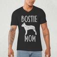 Vintage Boston Terrier Mom Dog Owner Bostie Mother Men's V-Neck T-Shirt, novelty gifts, funny gifts