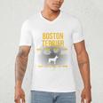 Anatomy Of Boston Terrier Dog Lover Men's V-Neck T-Shirt, novelty gifts, funny gifts