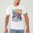 Boston Terrier Dog Christmas Snowman Winter Snow Men's V-Neck T-Shirt, novelty gifts, funny gifts