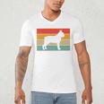 Boston Terrier Dog Lover Retro Vintage Cool For Dog Owner Men's V-Neck T-Shirt, novelty gifts, funny gifts