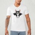 Boston Terrier Halloween Shirt Did Someone Say Treat Men's V-Neck T-Shirt, novelty gifts, funny gifts