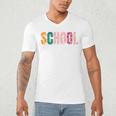 School Psychologist Rainbow Psychology Teacher Men&#x27;s V-Neck T-Shirt, novelty gifts, funny gifts