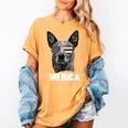 4th July Blue Heeler Dog Merica Patriotic USA Flag Cute Women's Comfort Colors T-Shirt Mustard