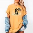 Boston Terrier 4th Of July US American Flag Dog Patriotic Women's Comfort Colors T-Shirt Mustard