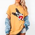 Boston Terrier Bostie Dog Kids Women Girls Women's Comfort Colors T-Shirt Mustard