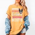 Boston Terrier Dog Bostie Halloween Costume Dog For Kids Women's Comfort Colors T-Shirt Mustard