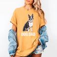 Boston Terrier Dog Dad Boston Terrier Dog Lovers Women's Comfort Colors T-Shirt Mustard