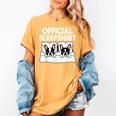 Boston Terrier Dog Official Sleep Pajamas Nightgown Women's Comfort Colors T-Shirt Mustard