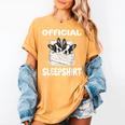 Boston Terrier Dog Official Sleepshirt Pajamas Nightgown For Men Women Girls Kids Women's Comfort Colors T-Shirt Mustard