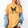 Boston Terrier Dog Owner I Do What I Want Pet Women's Comfort Colors T-Shirt Mustard