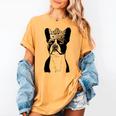 Boston Terrier Dog Wearing Crown For Men Women Girls Kids Women's Comfort Colors T-Shirt Mustard